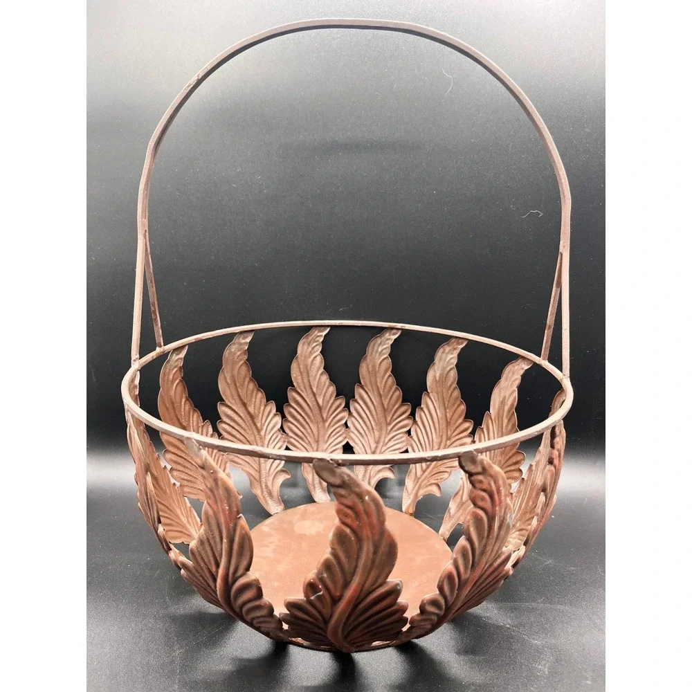 Decorative Metal‎ Fern Leaf Basket Handle 12